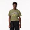 Męski bawełniany T-shirt z charakterystycznym logo Męski bawełniany T-shirt z charakterystycznym logo