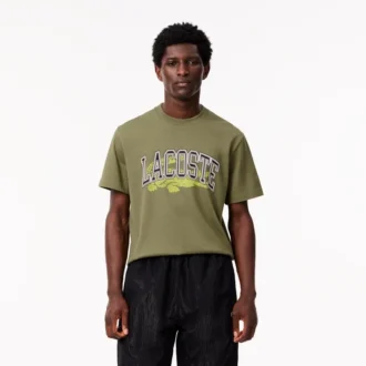 Męski bawełniany T-shirt z charakterystycznym logo Męski bawełniany T-shirt z charakterystycznym logo