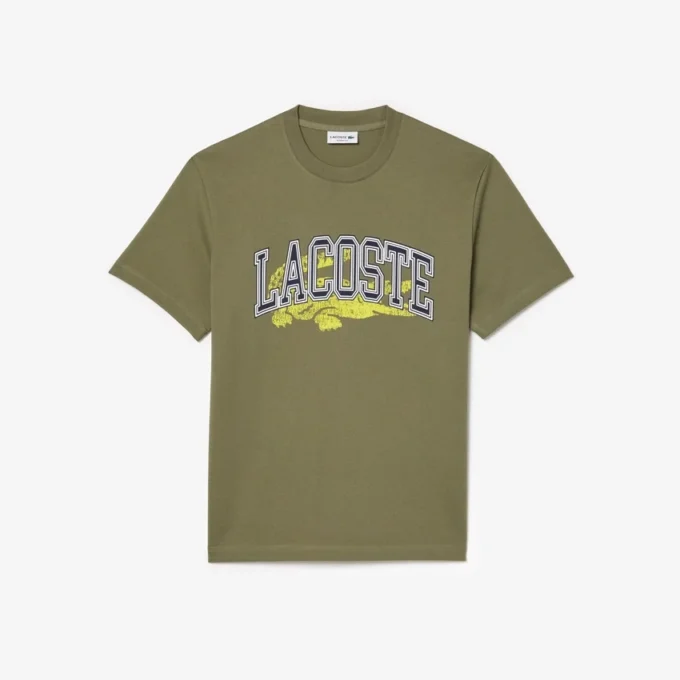 Męski bawełniany T-shirt z charakterystycznym logo Męski bawełniany T-shirt z charakterystycznym logo