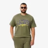 Męski bawełniany T-shirt z charakterystycznym logo Męski bawełniany T-shirt z charakterystycznym logo