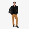 Męski lekki T-shirt z bawełny Pima z dekoltem w serek