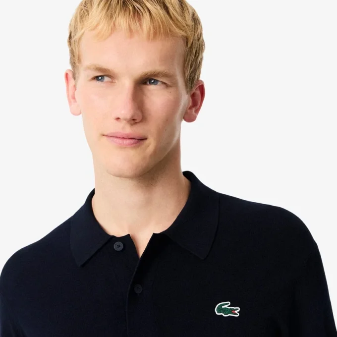 Męski sweter Golf z elastycznym kołnierzem Koszulki Polo Męski sweter Golf z elastycznym kołnierzem Koszulki Polo