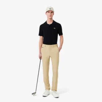 Męski sweter golfowy z krótkim rękawem i kołnierzykiem Polo Męski sweter golfowy z krótkim rękawem i kołnierzykiem Polo