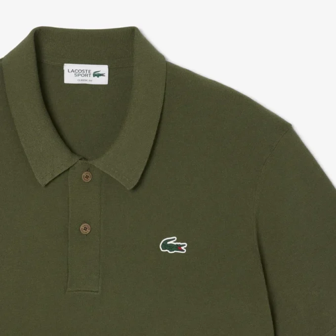 Męski sweter golfowy z krótkim rękawem i kołnierzykiem Polo Męski sweter golfowy z krótkim rękawem i kołnierzykiem Polo