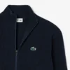 Męski sweter golfowy z prążkowanej dzianiny zapinany na zamek Męski sweter golfowy z prążkowanej dzianiny zapinany na zamek