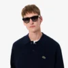 Męski sweter koszulki Polo z wełny o luźnym kroju Męski sweter koszulki Polo z wełny o luźnym kroju