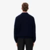 Męski sweter koszulki Polo z wełny o luźnym kroju Męski sweter koszulki Polo z wełny o luźnym kroju
