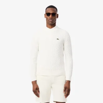 Męski sweter z dzianiny typu cable knit Męski sweter z dzianiny typu cable knit