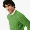 Męski sweter z dzianiny typu cable knit Męski sweter z dzianiny typu cable knit
