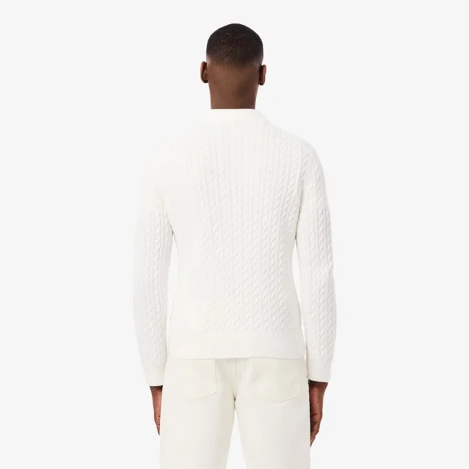 Męski sweter z dzianiny typu cable knit Męski sweter z dzianiny typu cable knit