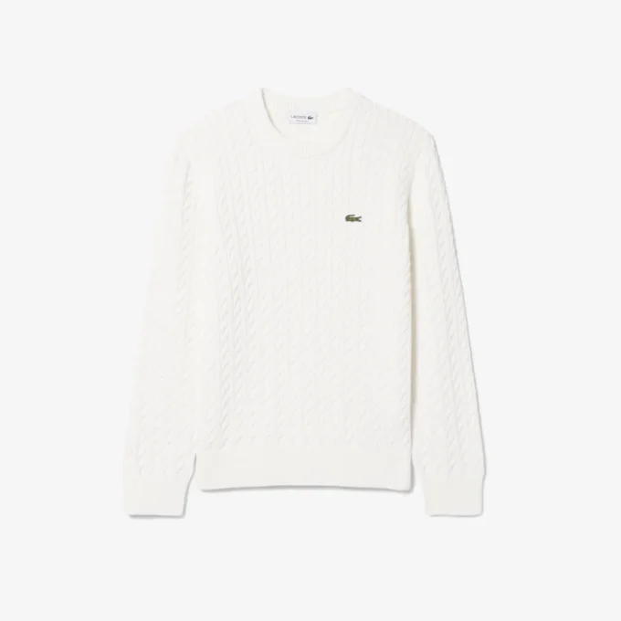 Męski sweter z dzianiny typu cable knit Męski sweter z dzianiny typu cable knit