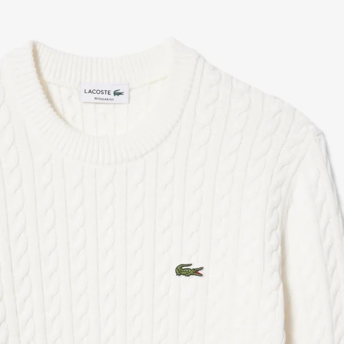 Męski sweter z dzianiny typu cable knit Męski sweter z dzianiny typu cable knit