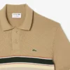 Męski sweter z kołnierzem Koszulki Polo w paski, wyprodukowany we Francji Męski sweter z kołnierzem Koszulki Polo w paski, wyprodukowany we Francji