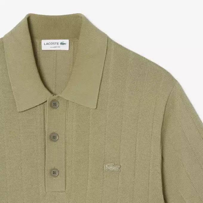 Męski sweter z kołnierzem Koszulki Polo z elastycznej dzianiny prążkowanej Męski sweter z kołnierzem Koszulki Polo z elastycznej dzianiny prążkowanej