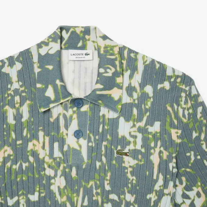 Męski sweter z krótkim rękawem i kołnierzem Koszulki Polo z nadrukiem graficznym Męski sweter z krótkim rękawem i kołnierzem Koszulki Polo z nadrukiem graficznym