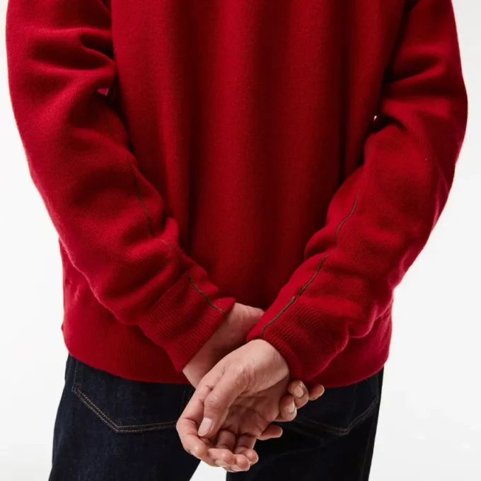 Męski sweter z wełny o luźnym kroju Męski sweter z wełny o luźnym kroju