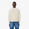 Męski sweter z wełny z intarsją z logo marki Męski sweter z wełny z intarsją z logo marki