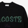 Męski sweter z wełny z intarsją z logo marki Męski sweter z wełny z intarsją z logo marki