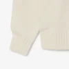 Męski sweter z wełny z intarsją z logo marki Męski sweter z wełny z intarsją z logo marki