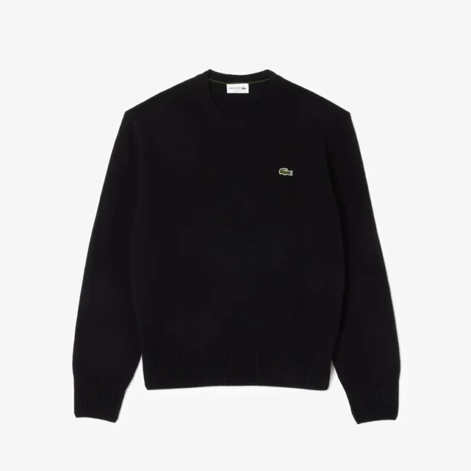 Męski sweter z wełny z okrągłym dekoltem Męski sweter z wełny z okrągłym dekoltem