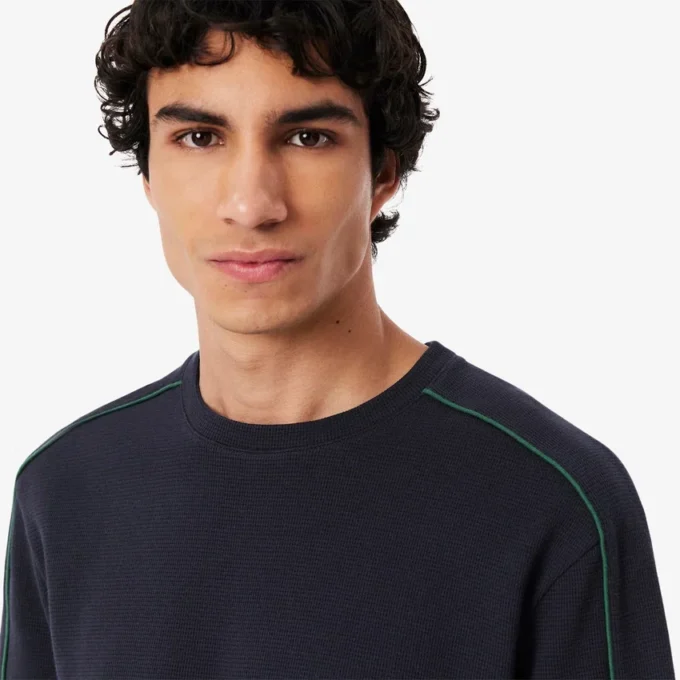 Męski T-shirt domowy z fakturą Męski T-shirt domowy z fakturą