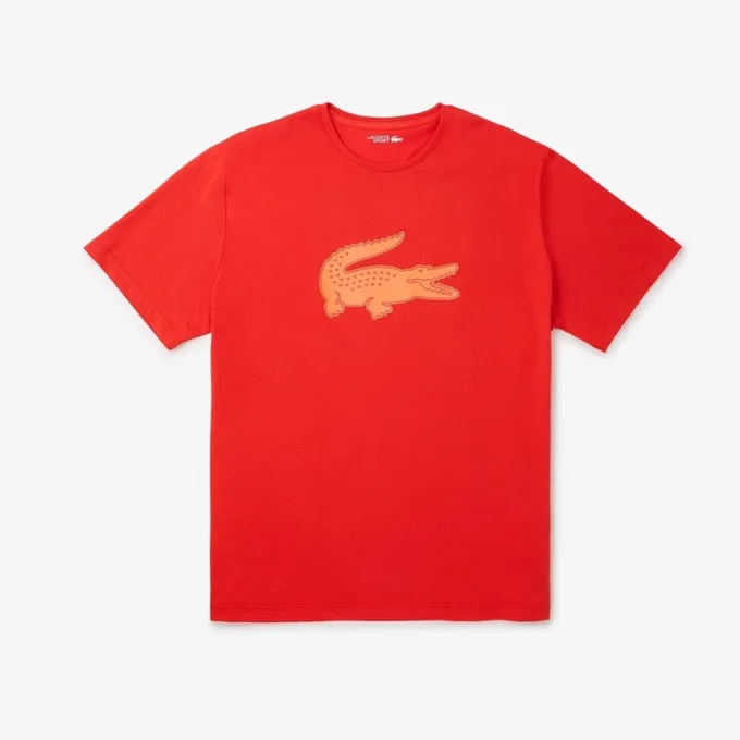 Męski T-shirt sportowy Big Fit z oddychającym logo Męski T-shirt sportowy Big Fit z oddychającym logo