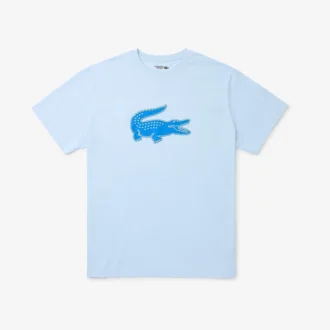 Męski T-shirt sportowy o luźnym kroju z oddychającym logo Męski T-shirt sportowy o luźnym kroju z oddychającym logo