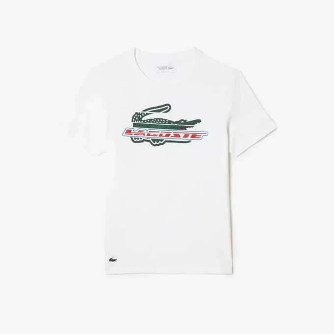 Męski T-shirt sportowy o regularnym kroju z bawełny organicznej