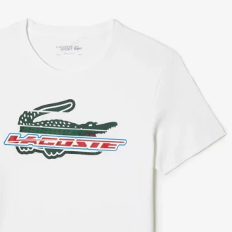 Męski T-shirt sportowy o regularnym kroju z bawełny organicznej