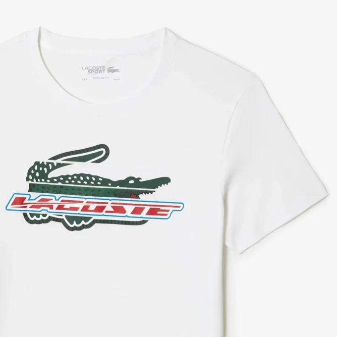 Męski T-shirt sportowy o regularnym kroju z bawełny organicznej