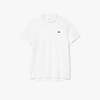 Męski T-shirt sportowy Slim Fit z oddychającego materiału piqué