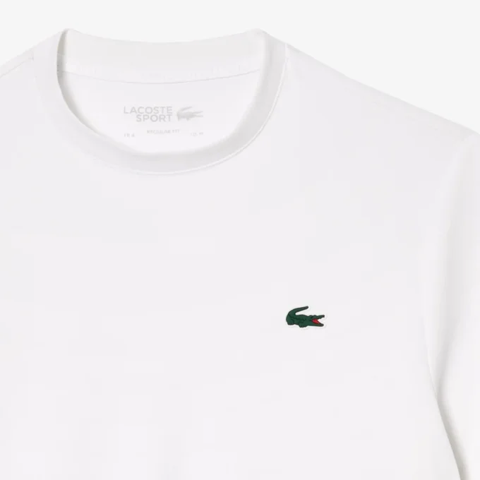 Męski T-shirt sportowy Slim Fit z oddychającego materiału piqué Męski T-shirt sportowy Slim Fit z oddychającego materiału piqué