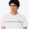 Męski T-shirt z bawełnianego dżerseju z logo Męski T-shirt z bawełnianego dżerseju z logo