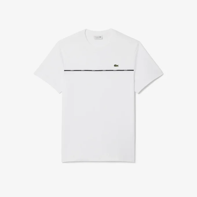Męski T-shirt z bawełnianego dżerseju z logo Męski T-shirt z bawełnianego dżerseju z logo
