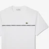 Męski T-shirt z bawełnianego dżerseju z logo Męski T-shirt z bawełnianego dżerseju z logo