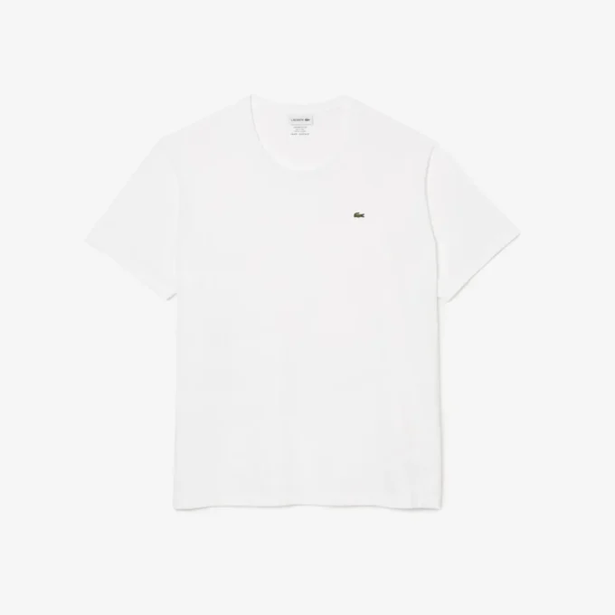 Męski T-shirt z bawełnianego dżerseju z okrągłym dekoltem w stylu Big Fit Męski T-shirt z bawełnianego dżerseju z okrągłym dekoltem w stylu Big Fit