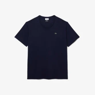 Męski T-shirt z bawełnianego dżerseju z okrągłym dekoltem w stylu Big Fit Męski T-shirt z bawełnianego dżerseju z okrągłym dekoltem w stylu Big Fit
