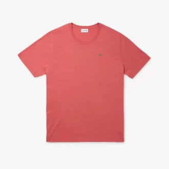 Męski T-shirt z bawełnianego dżerseju z okrągłym dekoltem w stylu Big Fit Męski T-shirt z bawełnianego dżerseju z okrągłym dekoltem w stylu Big Fit