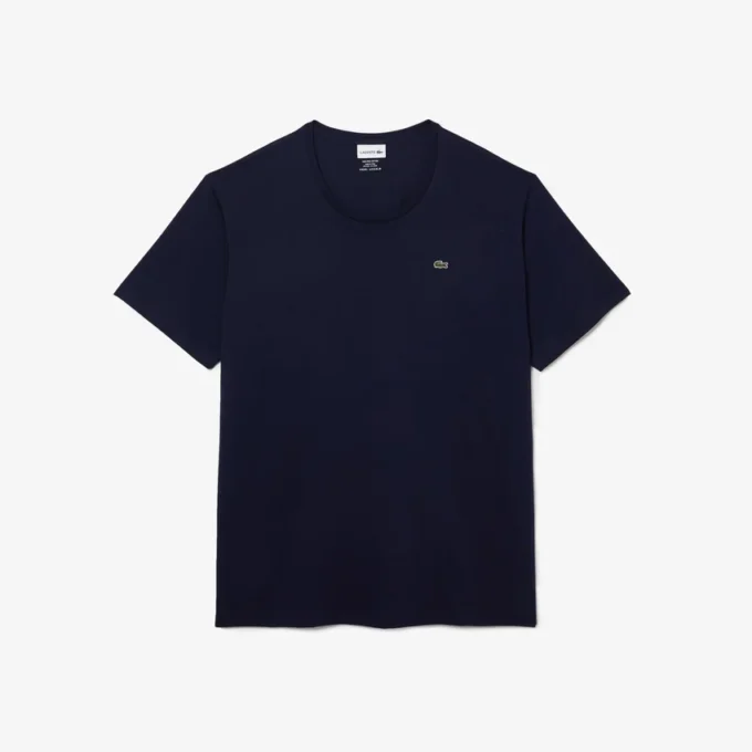 Męski T-shirt z bawełnianego dżerseju z okrągłym dekoltem w stylu Big Fit Męski T-shirt z bawełnianego dżerseju z okrągłym dekoltem w stylu Big Fit