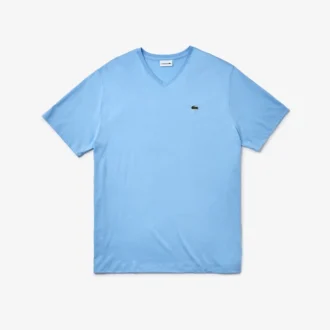 Męski T-shirt z dekoltem w serek w stylu Big Fit z bawełny Pima Męski T-shirt z dekoltem w serek w stylu Big Fit z bawełny Pima
