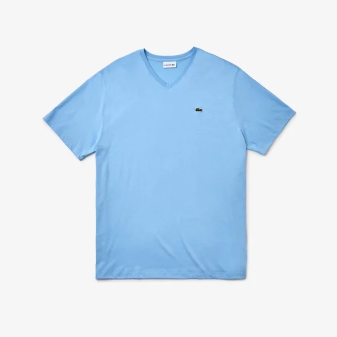 Męski T-shirt z dekoltem w serek w stylu Big Fit z bawełny Pima Męski T-shirt z dekoltem w serek w stylu Big Fit z bawełny Pima