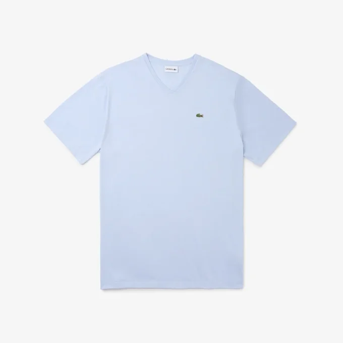 Męski T-shirt z dekoltem w serek w stylu Big Fit z bawełny Pima Męski T-shirt z dekoltem w serek w stylu Big Fit z bawełny Pima