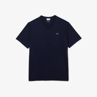 Męski T-shirt z dekoltem w serek w stylu Big Fit z bawełny Pima Męski T-shirt z dekoltem w serek w stylu Big Fit z bawełny Pima