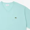 Męski T-shirt z dekoltem w serek w stylu Big Fit z bawełny Pima Męski T-shirt z dekoltem w serek w stylu Big Fit z bawełny Pima