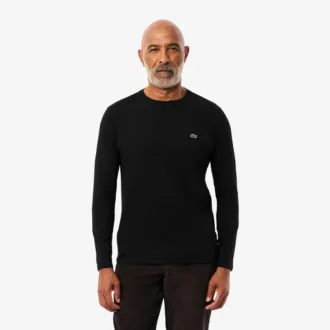 Męski T-shirt z długim rękawem z bawełny Pima