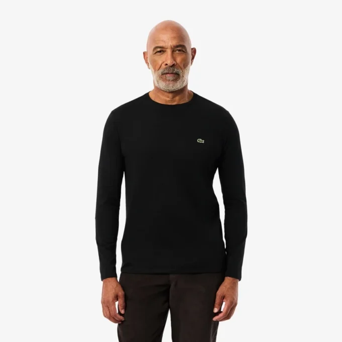 Męski T-shirt z długim rękawem z bawełny Pima Męski T-shirt z długim rękawem z bawełny Pima