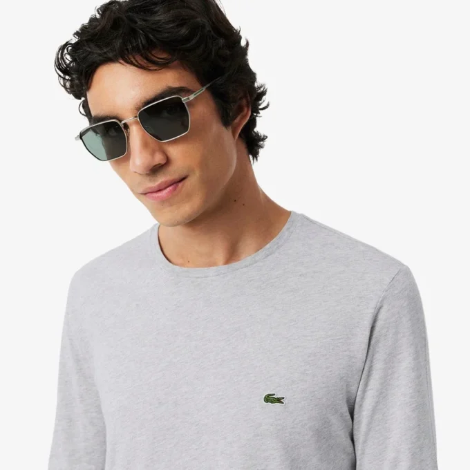 Męski T-shirt z długim rękawem z bawełny Pima Męski T-shirt z długim rękawem z bawełny Pima