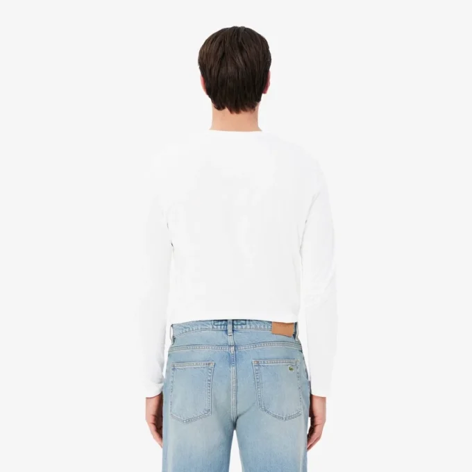 Męski T-shirt z długim rękawem z bawełny Pima Męski T-shirt z długim rękawem z bawełny Pima