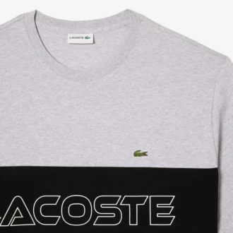 Męski T-shirt z dzianiny jerseyowej w stylu Tall Fit z kontrastowymi wstawkami Męski T-shirt z dzianiny jerseyowej w stylu Tall Fit z kontrastowymi wstawkami