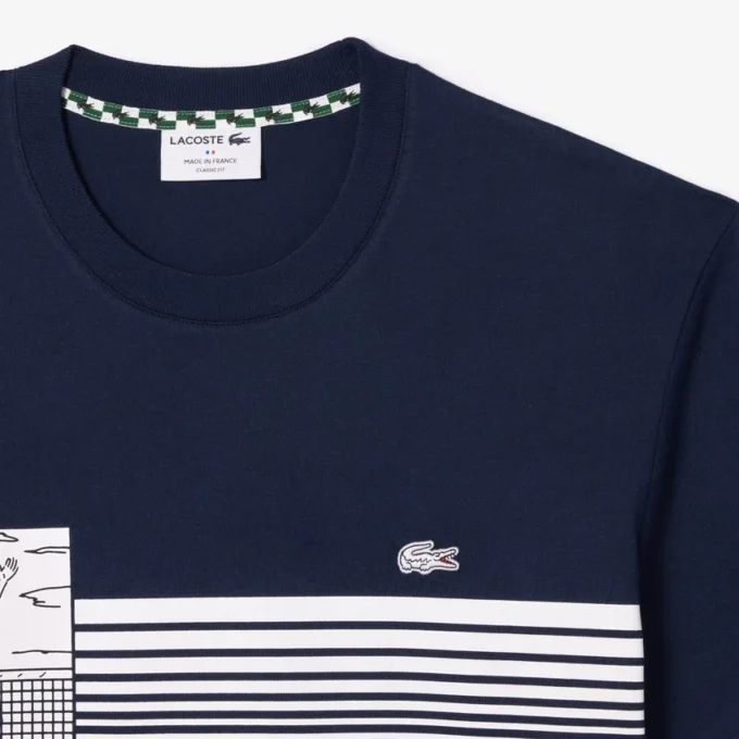 Męski T-shirt z grubej bawełny wyprodukowany we Francji Męski T-shirt z grubej bawełny wyprodukowany we Francji